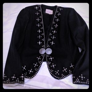 Double D Ranchwear Studded Wool Jacket